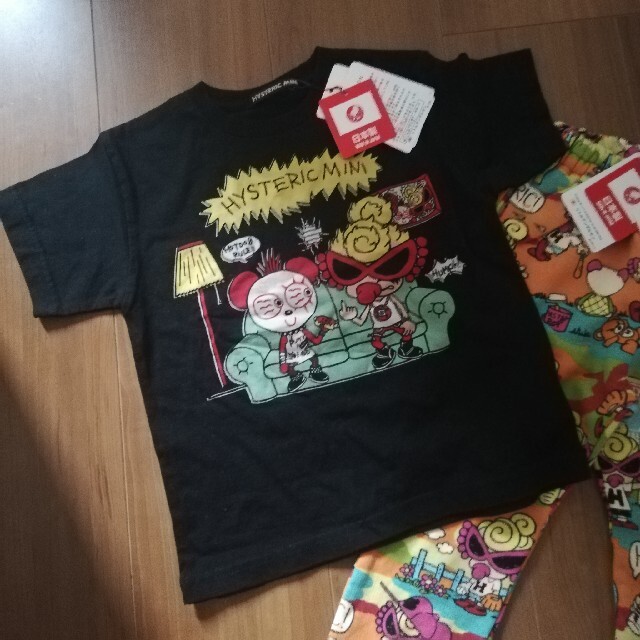 HYSTERIC MINI(ヒステリックミニ)のヒスミニ　新品　セット　ズボン　tシャツ　激安 キッズ/ベビー/マタニティのキッズ服男の子用(90cm~)(パンツ/スパッツ)の商品写真