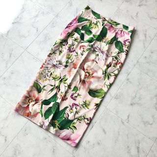 DOLCE&GABBANA 42 未使用タグ付き フローラル スカートの通販 by