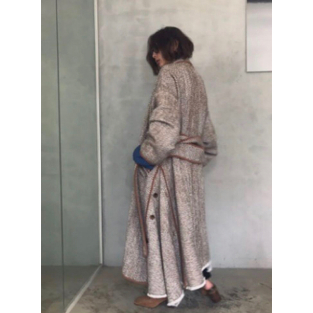 Ameri VINTAGE(アメリヴィンテージ)のAmeriVintage OVER 2WAY HERRING BONE COAT レディースのジャケット/アウター(ロングコート)の商品写真