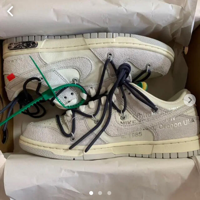 OFF-WHITE(オフホワイト)のNIKE off-white dunk low 20of50 26.5cm メンズの靴/シューズ(スニーカー)の商品写真