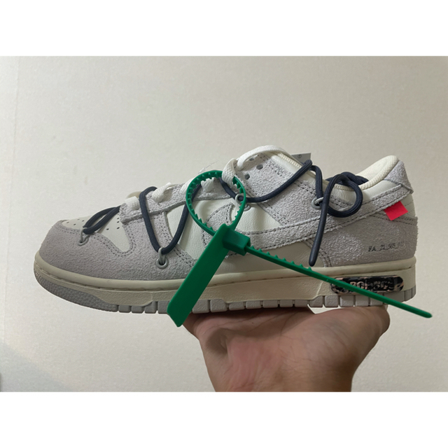 NIKE off-white dunk low 20of50 26.5cmスニーカー