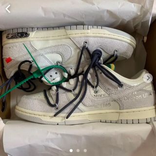 オフホワイト(OFF-WHITE)のNIKE off-white dunk low 20of50 26.5cm(スニーカー)