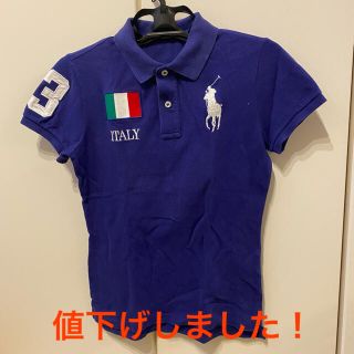 ラルフローレン(Ralph Lauren)の“値下げ”○【中古】RalphLaurenウィメンズビッグP半袖ポロシャツ(M)(ポロシャツ)