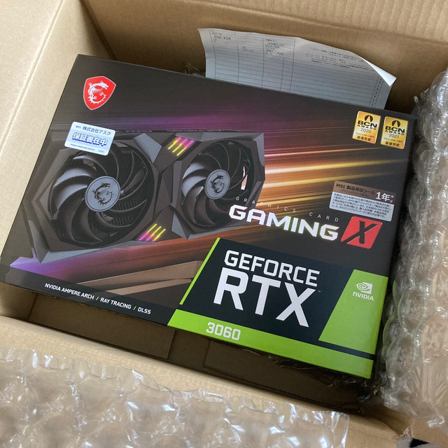 初回限定お試し価格】 GeForce RTX 3060 GAMING X 12G 新品未開封 PC