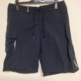 クイックシルバー(QUIKSILVER)のクイックシルバー　サーフショーツ　サーフパンツ　32インチ　黒(ショートパンツ)