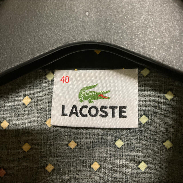 LACOSTE(ラコステ)のラコステ lacoste ノースリーブ　シャツ　サイズ40 ドット　水玉 レディースのトップス(シャツ/ブラウス(半袖/袖なし))の商品写真