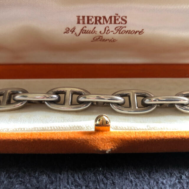 Hermes(エルメス)のヴィンテージエルメスシェーヌダンクルGM12駒！週末限定！ レディースのアクセサリー(ブレスレット/バングル)の商品写真