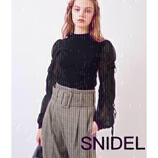 スナイデル(SNIDEL)のSNIDEL ♥ ｽﾘｰﾌﾞｽｲｯﾁﾝｸﾞﾆｯﾄ(ニット/セーター)