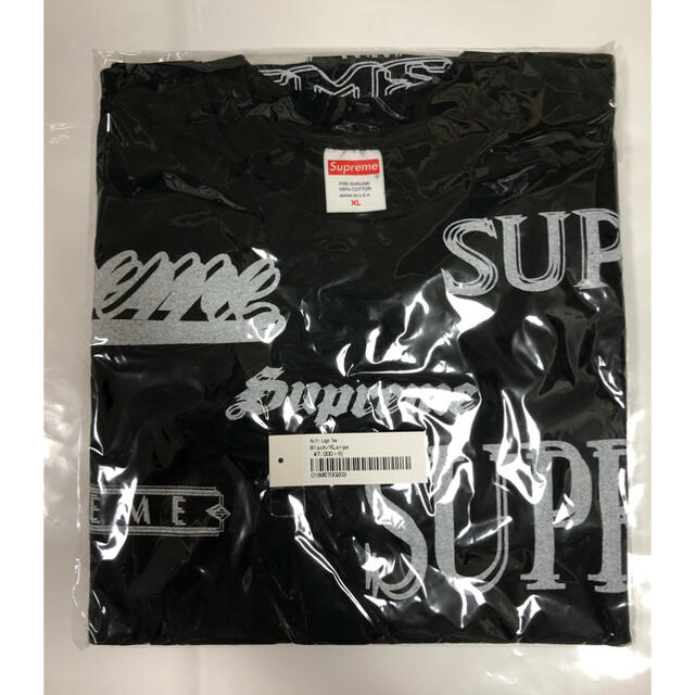 【黒 XL】Multi Logo Tee  SUPREME 1