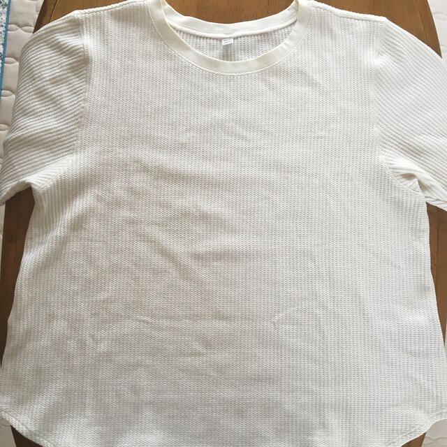 UNIQLO(ユニクロ)のユニクロのワッフル半袖Tシャツ レディースのトップス(Tシャツ(半袖/袖なし))の商品写真
