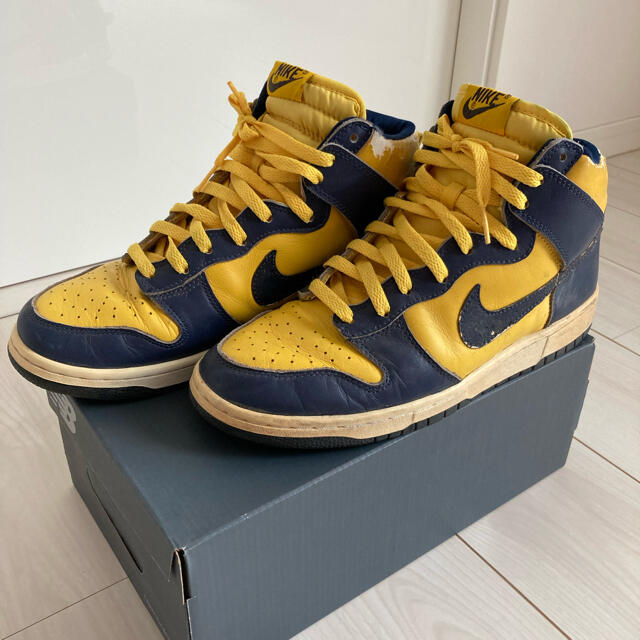 NIKE(ナイキ)のNIKE DUNK HIGH LE Michigan 1998年製　27.5㎝ メンズの靴/シューズ(スニーカー)の商品写真