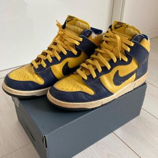 ナイキ(NIKE)のNIKE DUNK HIGH LE Michigan 1998年製　27.5㎝(スニーカー)