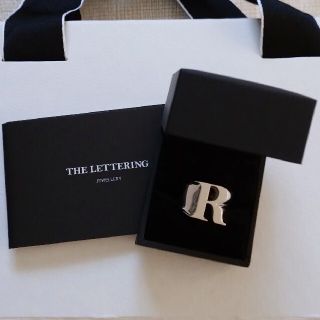 新品THE LETTERINGイニシャルリングRシルバーレタリングVERY掲載(リング(指輪))