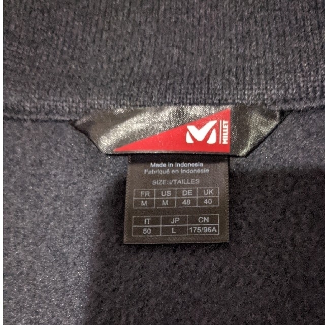MILLET(ミレー)の【最終値下げ】Millet ヒッコリー フリース ジャケット ブラック L メンズのトップス(ニット/セーター)の商品写真