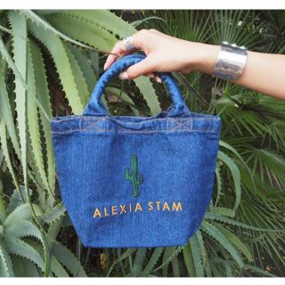 アリシアスタン(ALEXIA STAM)のalexiastamアリシタスタン非売品カクタス デニムミニトートバッグ(トートバッグ)