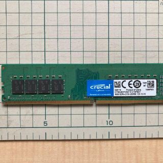 送料無料中古メモリ8GB  DDR4 2133P UDIMM 1.2ｖCL15(PCパーツ)