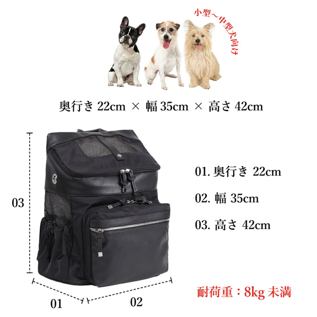 citydog リュック 犬 Mサイズ レディースのバッグ(リュック/バックパック)の商品写真