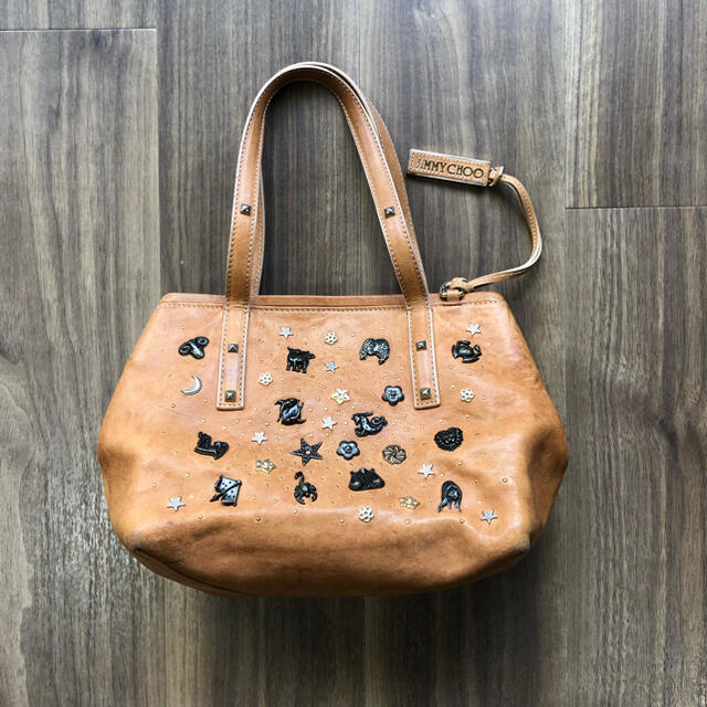 Jimmy Choo ジミーチュー 12星座 レザー ハンドバッグ スタッズ