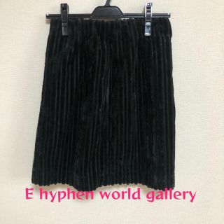 イーハイフンワールドギャラリー(E hyphen world gallery)のE hyphen world gallery 黒　膝丈　スカート　(ひざ丈スカート)