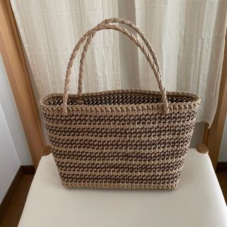 ハンドメイド　カゴバック(かごバッグ/ストローバッグ)