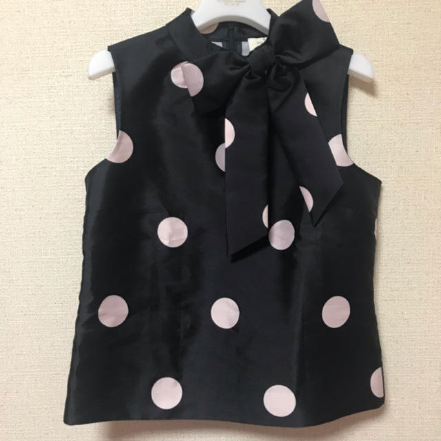 kate spade new york(ケイトスペードニューヨーク)のケイトスペード　katespade ブラウス　ドット　00 レディースのトップス(シャツ/ブラウス(半袖/袖なし))の商品写真