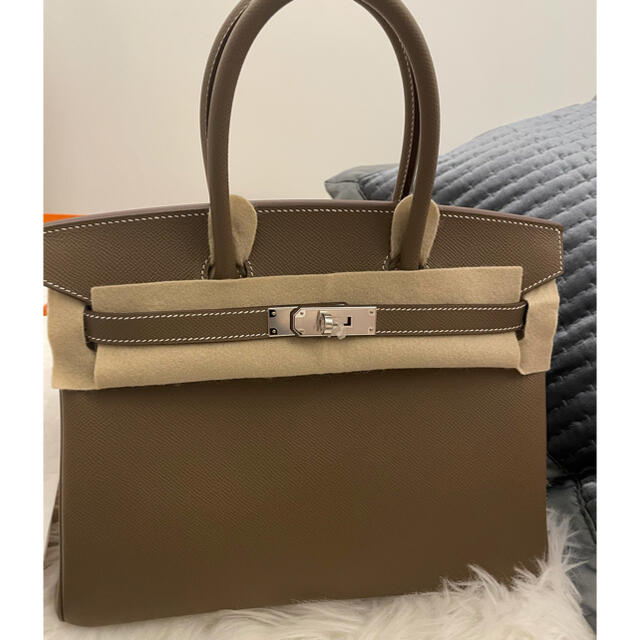 HERMES バーキン30 エトゥープ シルバー金具-eastgate.mk