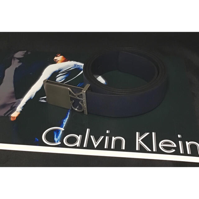 Calvin Klein(カルバンクライン)の新品　Calvin  Klein メンズ  レザー ベルト メンズのファッション小物(ベルト)の商品写真
