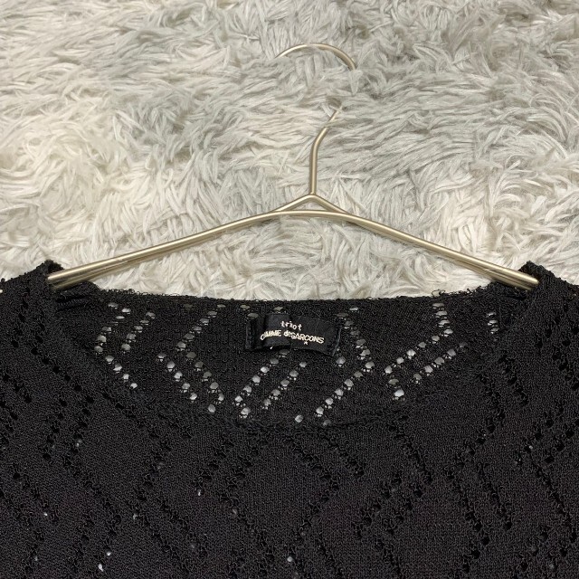 COMME des GARCONS - 【美品】トリコ コムデギャルソン 黒 レース 総柄