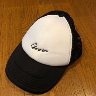 チャンピオン(Champion)のチャンピオン　モンキータイム　ベースボールキャップ　白×黒(キャップ)