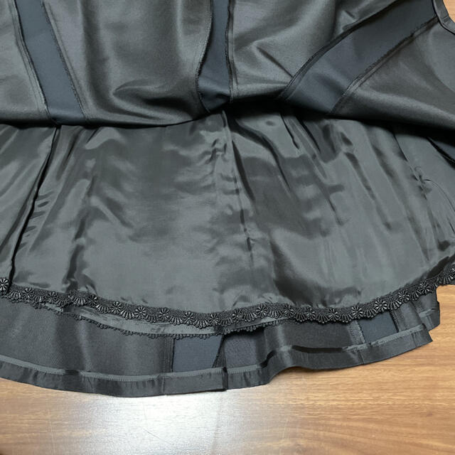 新品タグつき!foxey⭐︎サイズ38⭐︎黒 フレアスカート⭐︎ - ひざ丈