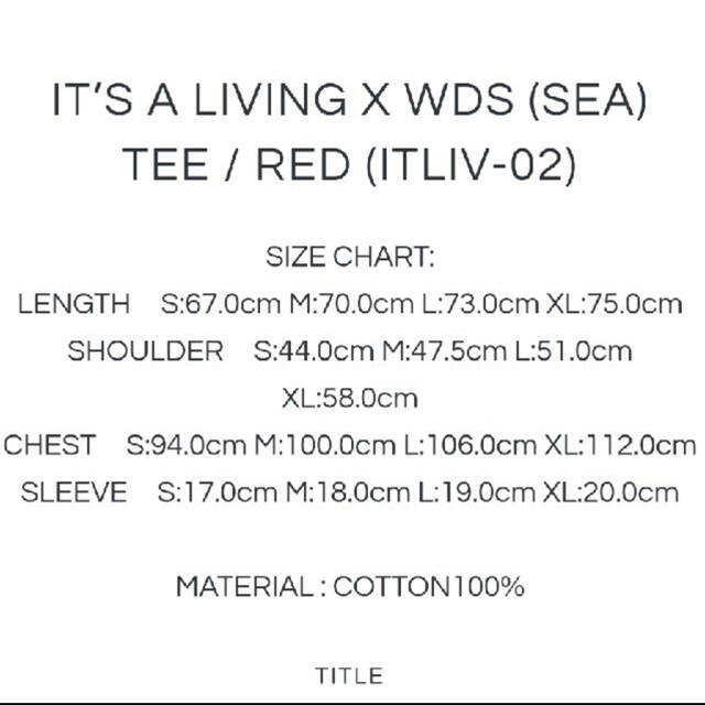 SEA(シー)の【キムタク着用】新品/送料込 WIND AND SEA Tシャツ　RED メンズのトップス(Tシャツ/カットソー(半袖/袖なし))の商品写真