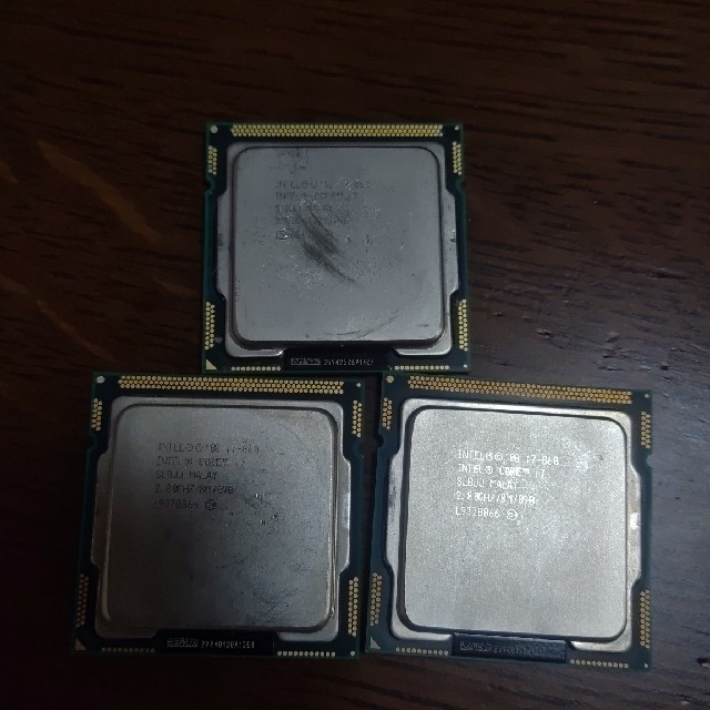 CPU六個セット　i7 860×3 i5 760 i3 2100×2　動作未確認