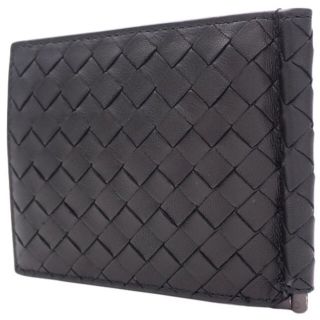 ボッテガヴェネタ(Bottega Veneta)のボッテガヴェネタ マネークリップ付二つ折り財布 ラム 黒 40802002271(折り財布)