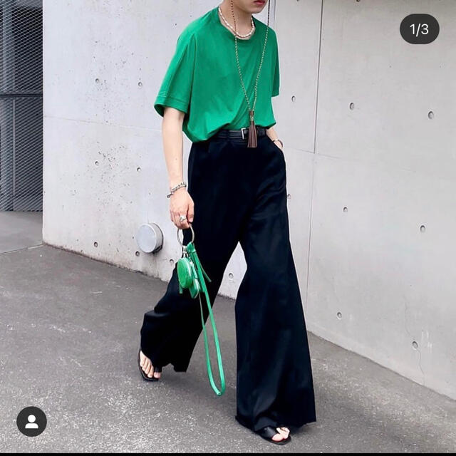 mellow long length slacks  renya 着用