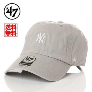 ニューエラー(NEW ERA)の【新品】47 キャップ NY ヤンキース 帽子 グレー レディース メンズ(キャップ)