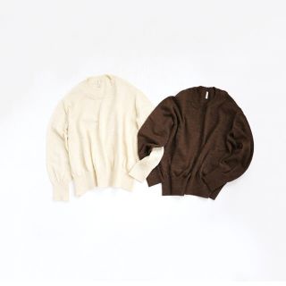 コモリ(COMOLI)のboboutic wool crew neck knit(ニット/セーター)