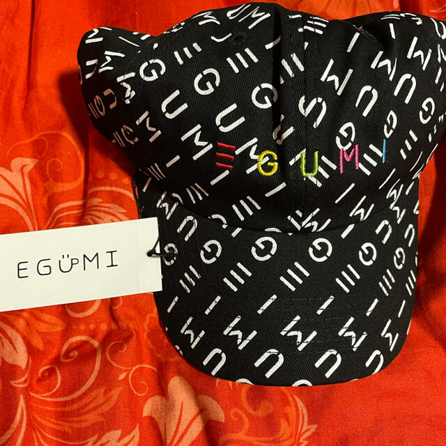 EGUMI MONOGRAM CAP BLACK