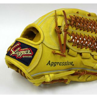 Slugger Aggressive 軟式グローブ イエロー Slugger Aggressive 軟式グローブ イエロー