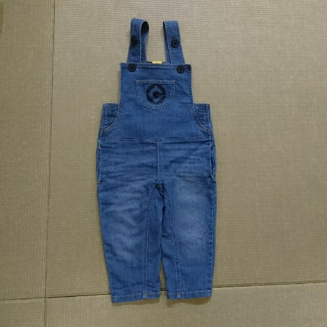 デニムオーバーオールキッズ  100センチ キッズ/ベビー/マタニティのキッズ服男の子用(90cm~)(パンツ/スパッツ)の商品写真