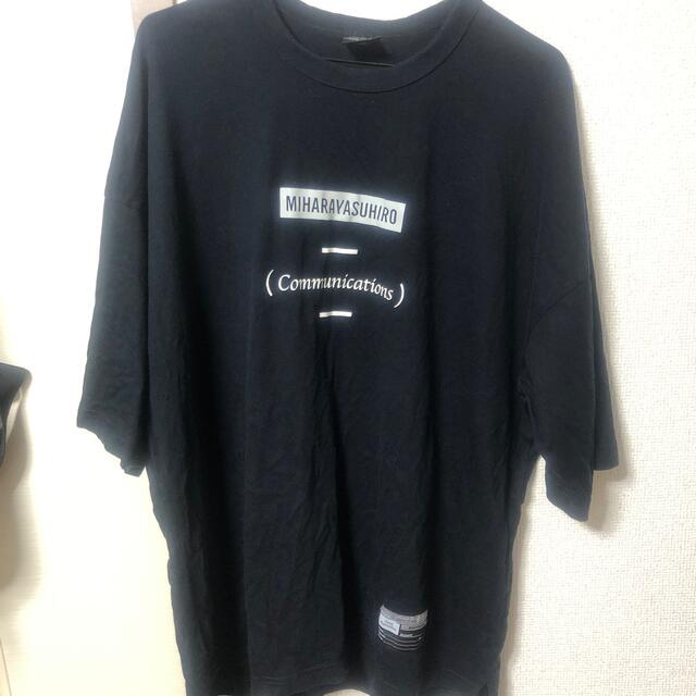 GU(ジーユー)のGU ミハラヤスヒロ　ビッグシルエットTシャツ　ネイビー　 メンズのトップス(Tシャツ/カットソー(半袖/袖なし))の商品写真