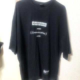 ジーユー(GU)のGU ミハラヤスヒロ　ビッグシルエットTシャツ　ネイビー　(Tシャツ/カットソー(半袖/袖なし))