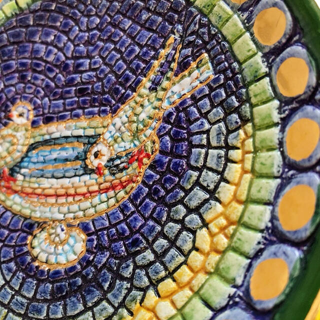 Ravenna ラヴェンナ 皿 モザイク 工芸 イタリア pedkoll.ru