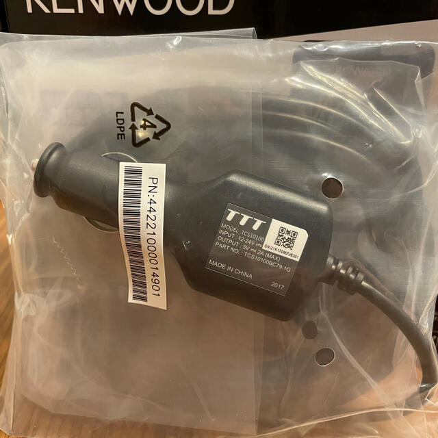 KENWOOD(ケンウッド)のシガープラグコード　KENWOOD ケンウッド　シガー電源ケーブル 自動車/バイクの自動車(車内アクセサリ)の商品写真