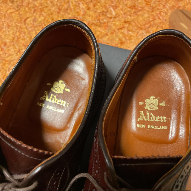 Alden(オールデン)の良品　オールデン  975 us7 コードバン  ウィングチップ メンズの靴/シューズ(ドレス/ビジネス)の商品写真