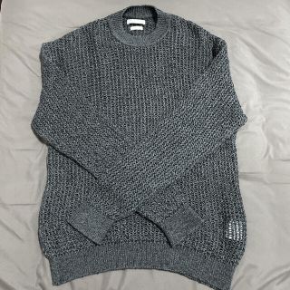 サンシー(SUNSEA)のyoke LARGE MESHED CREW NECK RIB KNIT値下げ中(ニット/セーター)