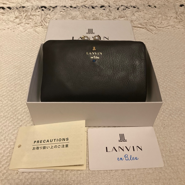 LANVIN en Bleu(ランバンオンブルー)のランバン　パールがま口財布 レディースのファッション小物(財布)の商品写真