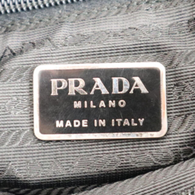 あなたにおすすめの商品 PRADA プラダ トートバッグ 肩掛け ロゴプレート ナイロン ブラック 黒