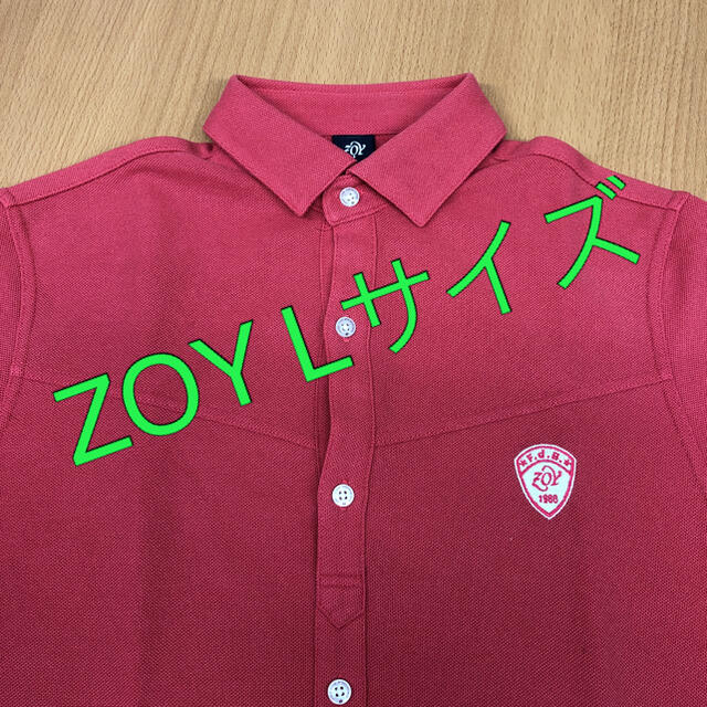 ZOY(ゾーイ)のZOY ポロシャツ　オレンジ　Lサイズ スポーツ/アウトドアのゴルフ(ウエア)の商品写真