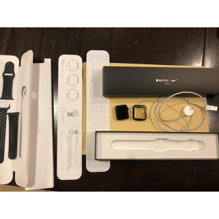 アップルウォッチ(Apple Watch)のApple Watch series3  38mm NIKE GPSモデル傷なし(腕時計(デジタル))