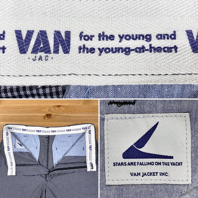 VAN Jacket(ヴァンヂャケット)のVAN JACKET ヴァンヂャケット チェック柄 ワイド ハーフパンツ 日本製 メンズのパンツ(ショートパンツ)の商品写真